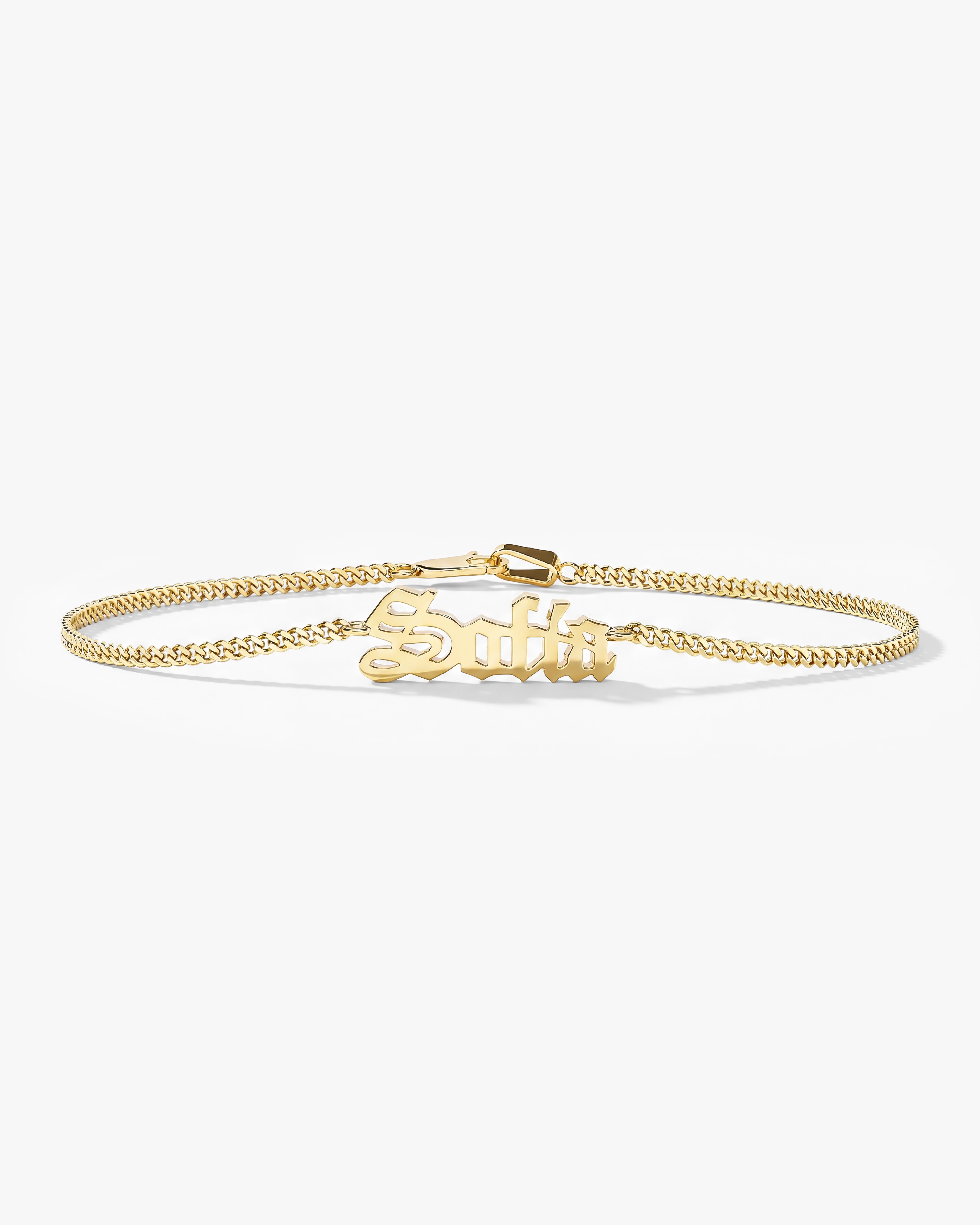 Cuban Chain Name Bracelet