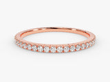 Rose gold diamond eternity band jewelry
