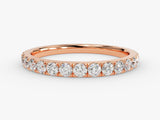 Rose gold diamond eternity band, fine jewelry, wedding ring