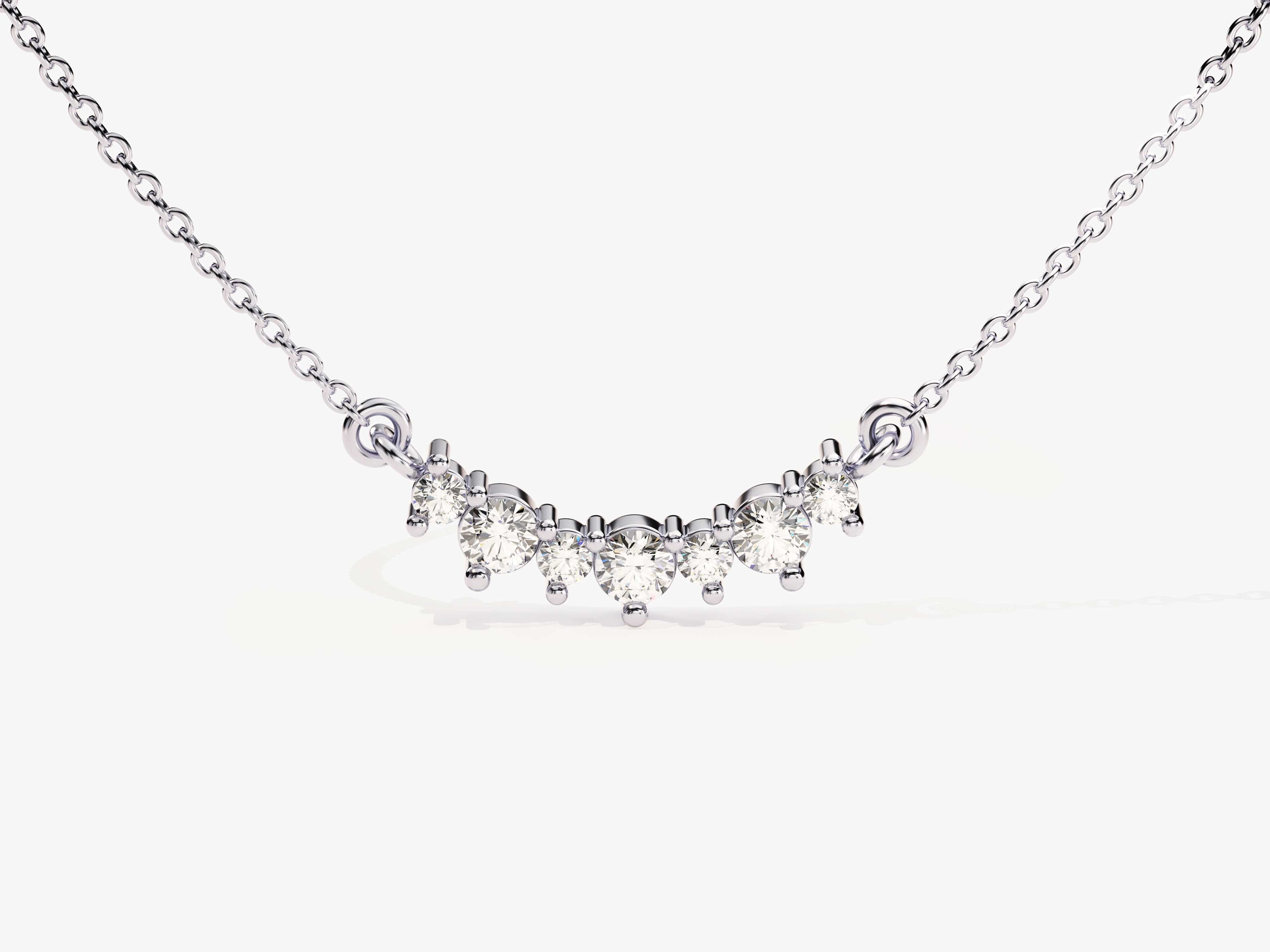 Unique Cluster Necklace (0.13 CT)