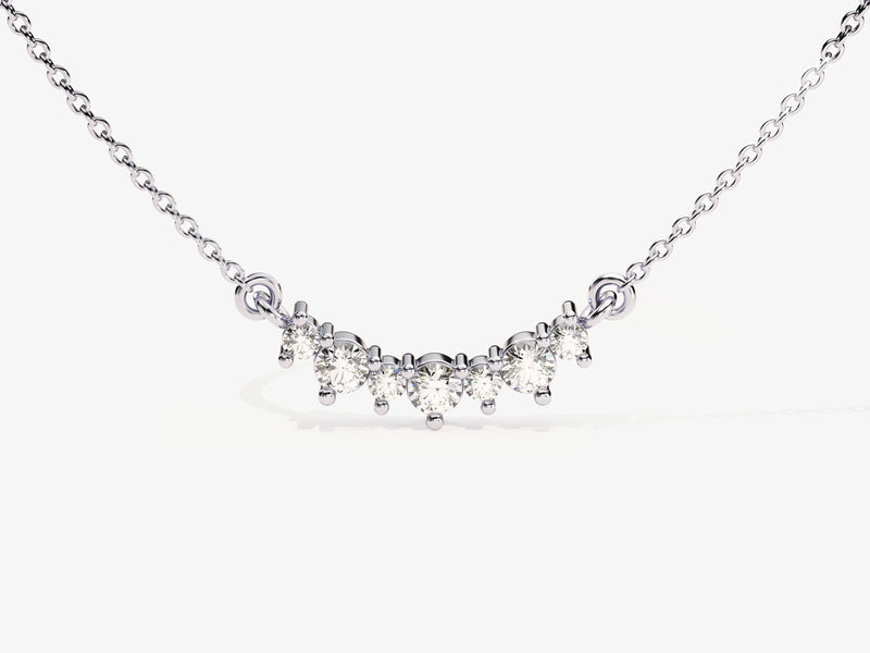 Unique Cluster Necklace (0.13 CT)