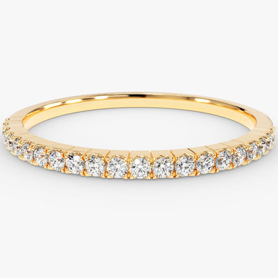 Slit Half Eternity Wedding Band (0.21 CT TW)