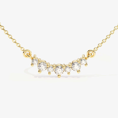 Unique Cluster Necklace (0.13 CT)