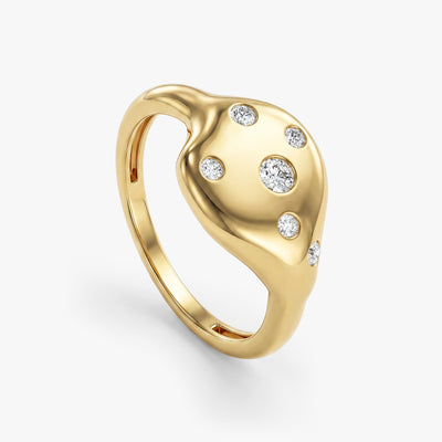 Scattered Stars Signet Ring