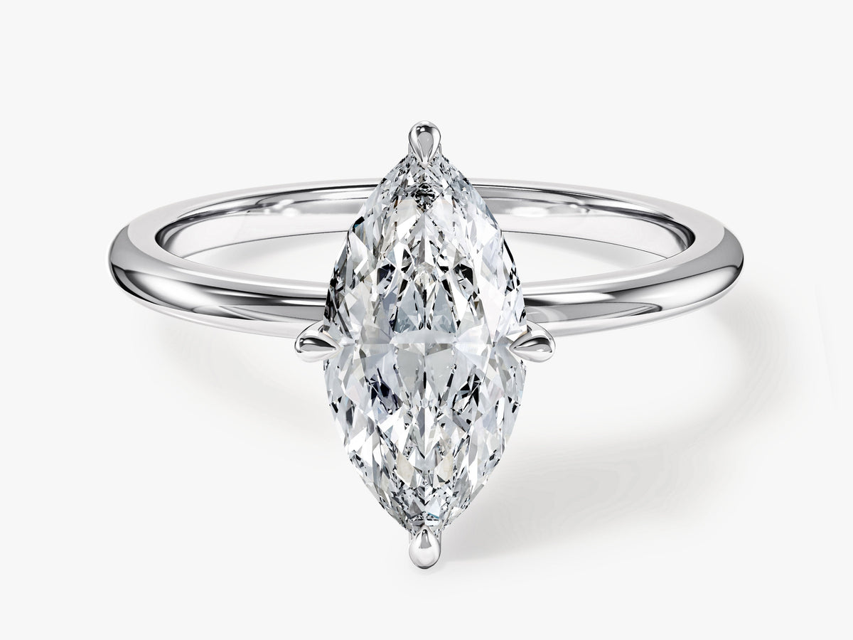 Solitaire Engagement Ring with Claw Prongs