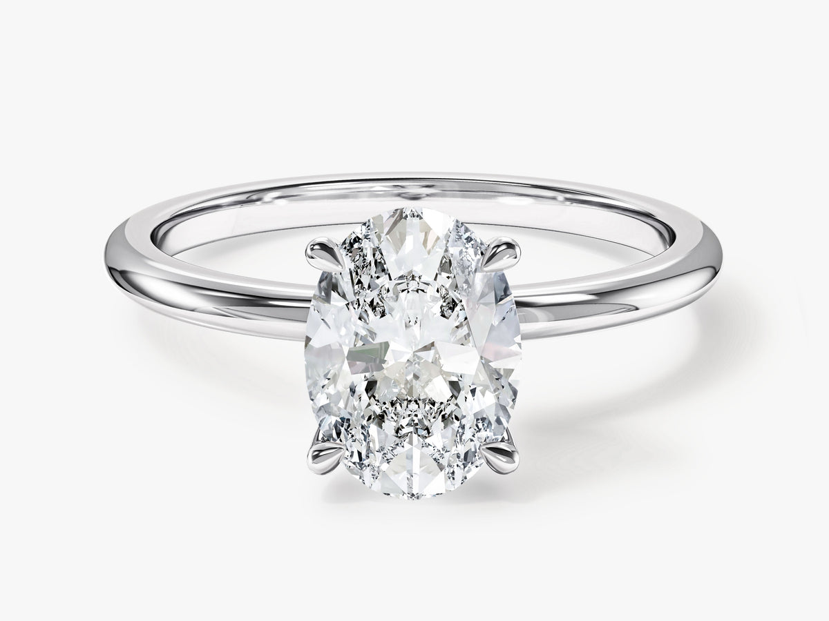 Solitaire Engagement Ring with Claw Prongs