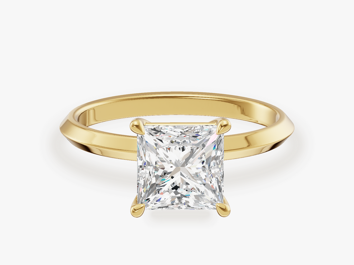 Knife Edge Solitaire Engagement Ring