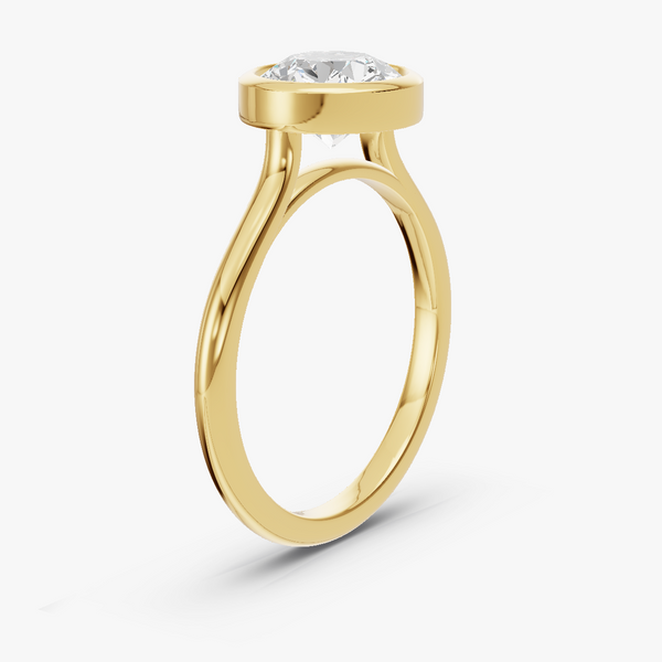 Bezel Solitaire Engagement Ring
