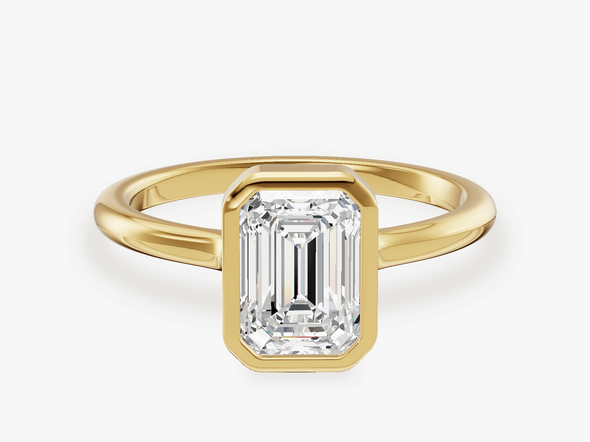 Bezel Solitaire Engagement Ring