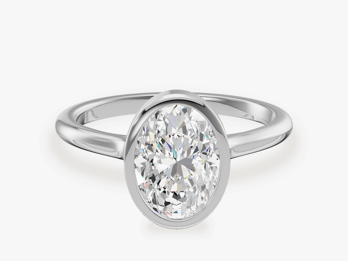 Bezel Solitaire Engagement Ring