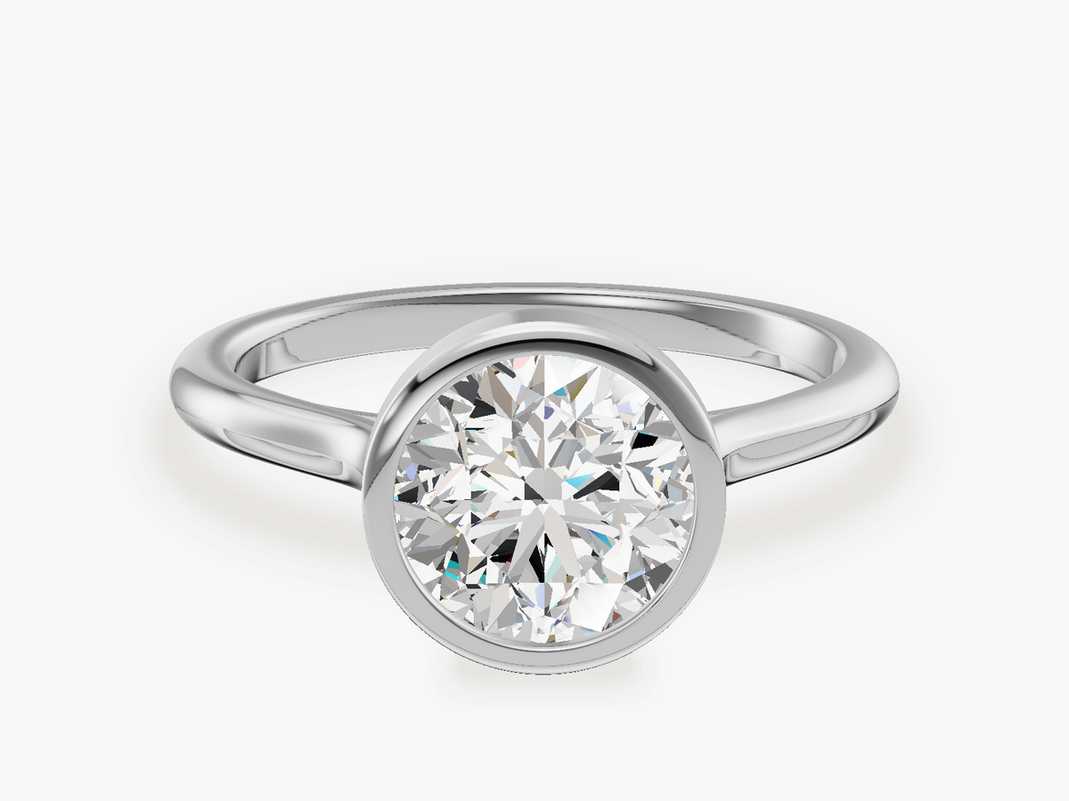 Bezel Solitaire Engagement Ring