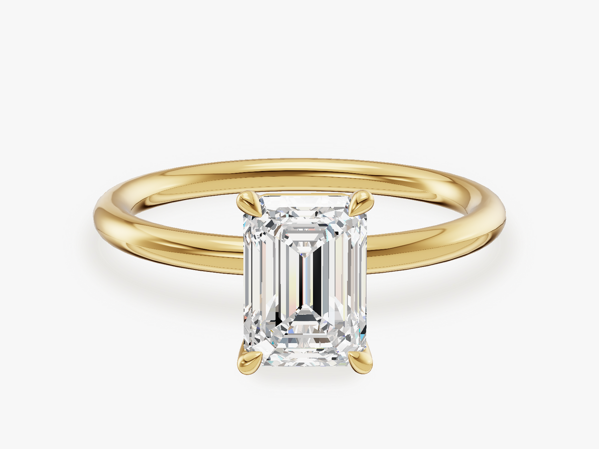 Round Shank Solitaire Engagement Ring