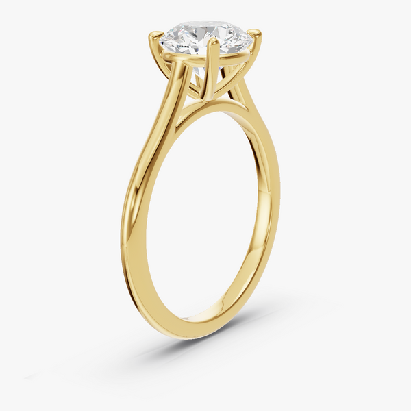 Cathedral Solitaire Engagement Ring
