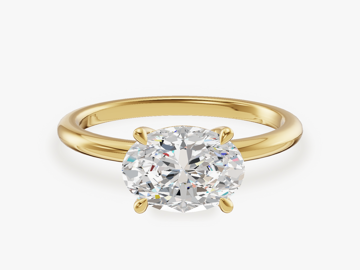 East West Engagement Ring