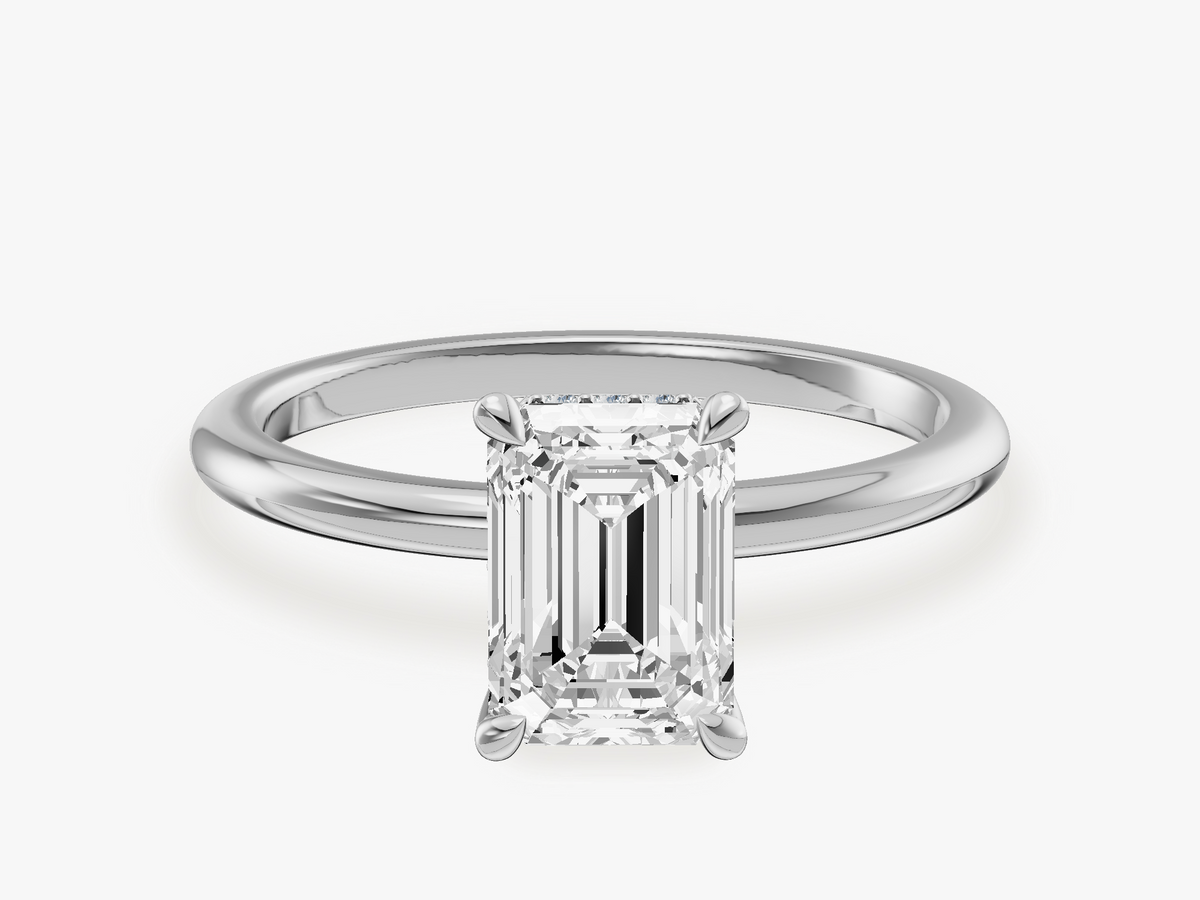 Hidden Halo Engagement Ring