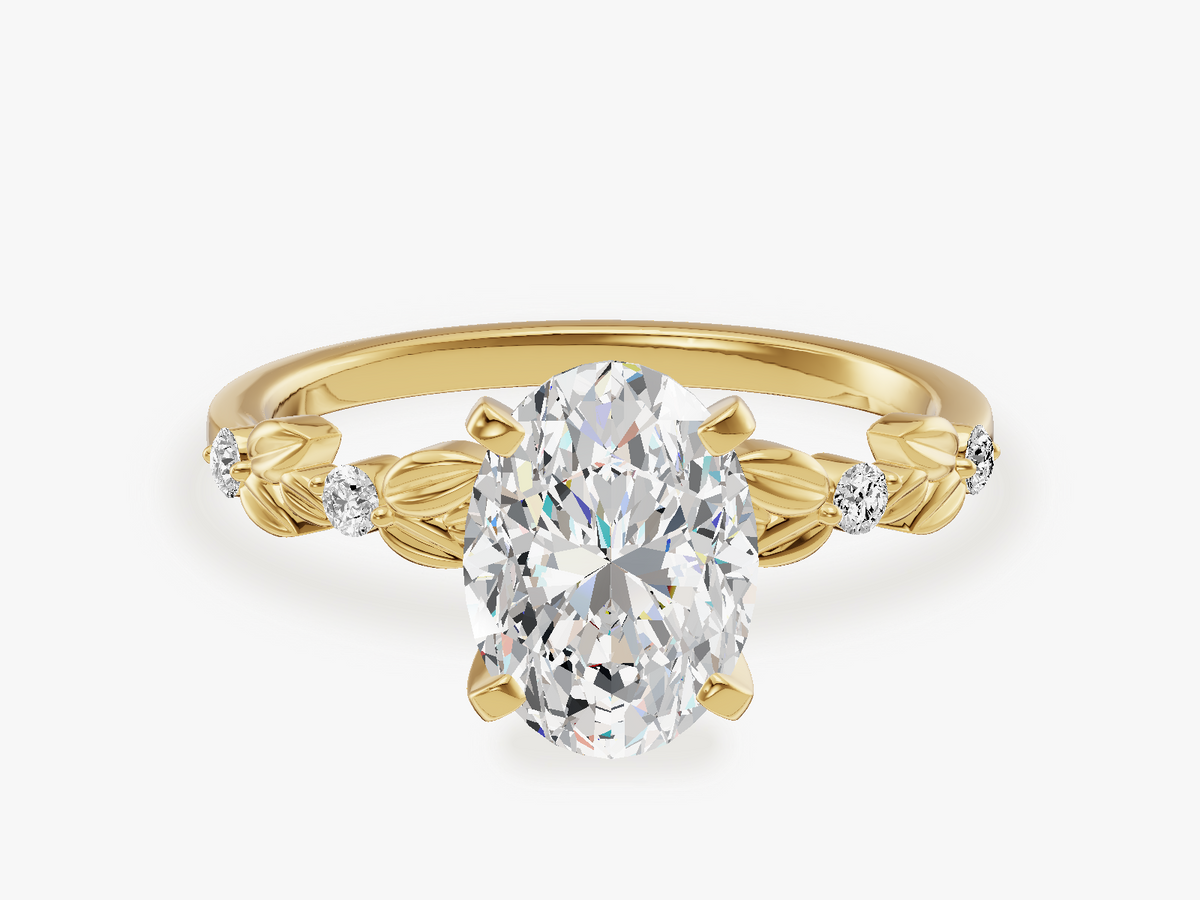 Floral Engagement Ring