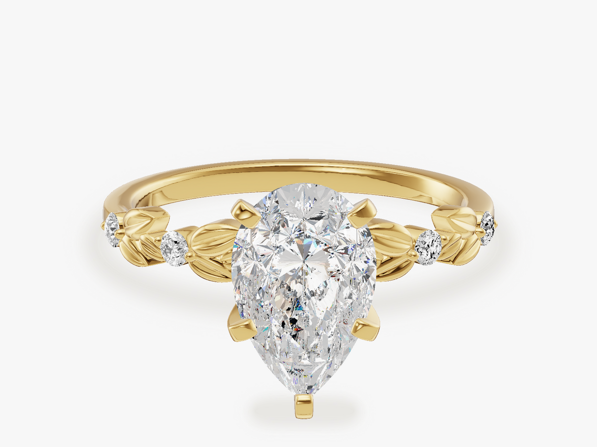 Floral Engagement Ring