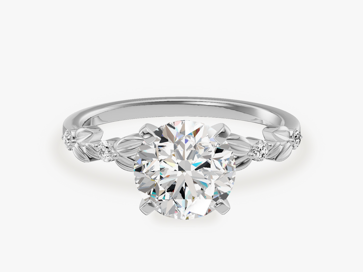 Floral Engagement Ring
