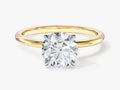 Hidden Halo Engagement Ring with White Gold Setting