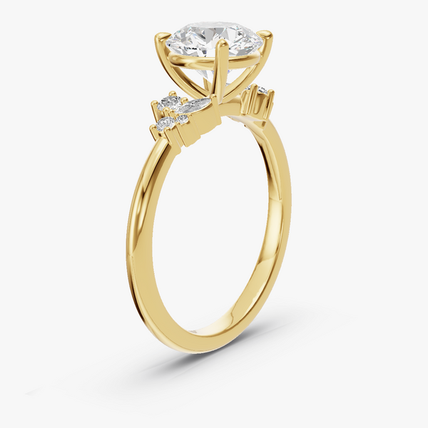 Cluster Engagement Ring