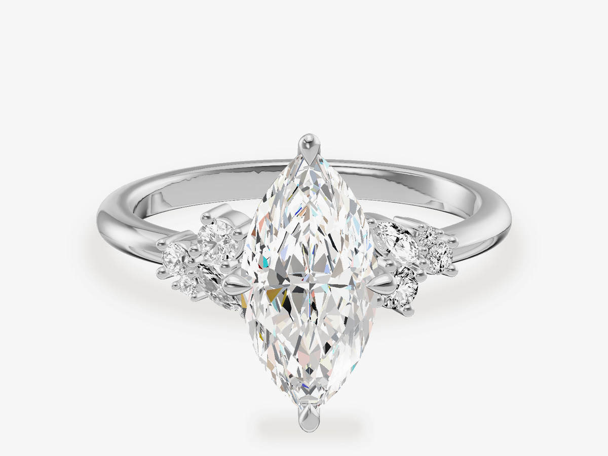 Cluster Engagement Ring
