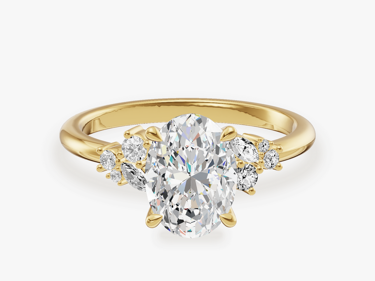 Cluster Engagement Ring