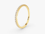 Gold diamond eternity ring for jewelry company