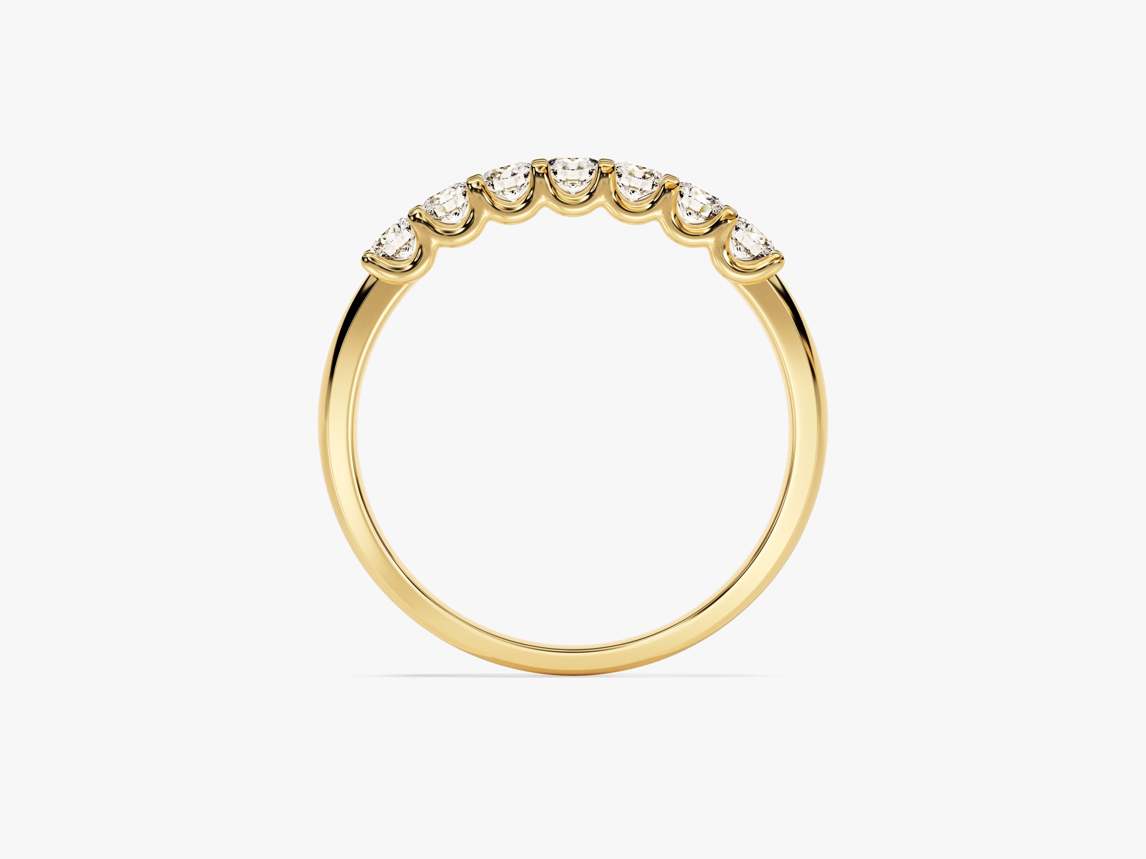 Gold diamond band ring, fine jewelry, elegant wedding band