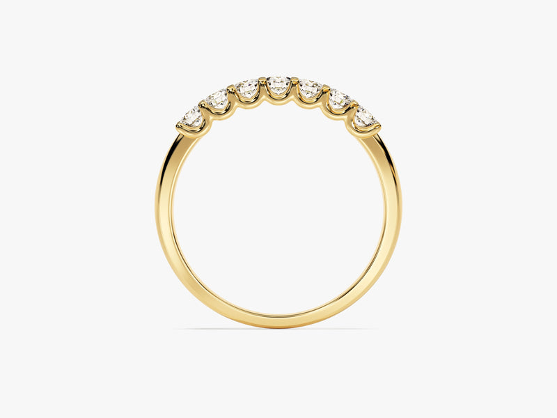 Gold diamond band ring, fine jewelry, elegant wedding band