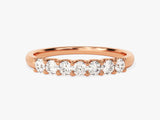 Rose gold diamond band ring, fine jewelry, engagement ring