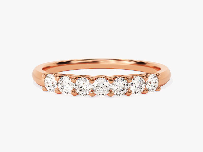 Rose gold diamond band ring, fine jewelry, engagement ring