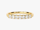 Gold diamond band ring, fine jewelry for women