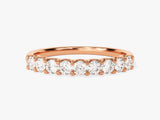 Rose gold diamond band ring, fine jewelry, engagement ring
