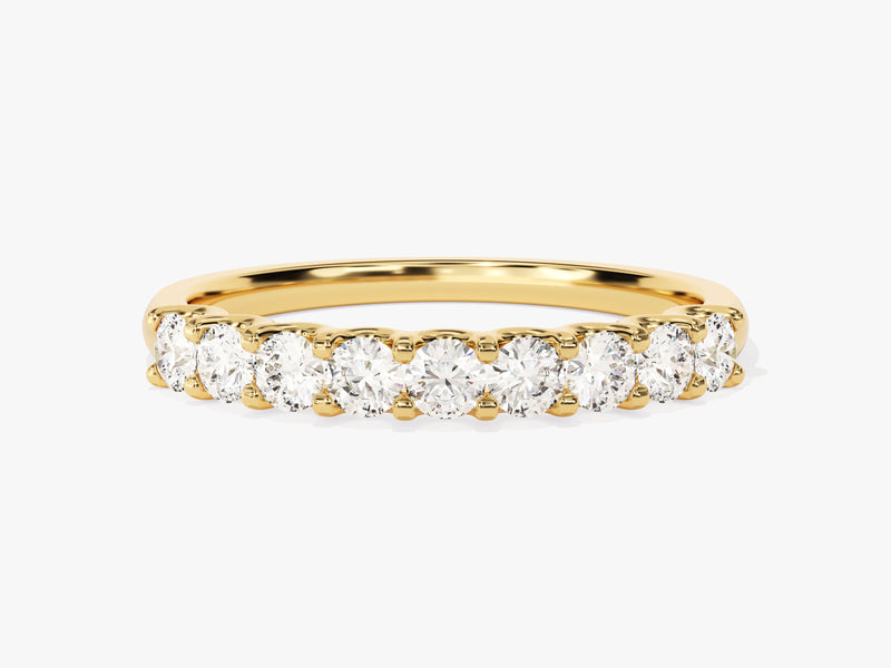 Gold diamond band ring, fine jewelry, elegant wedding band