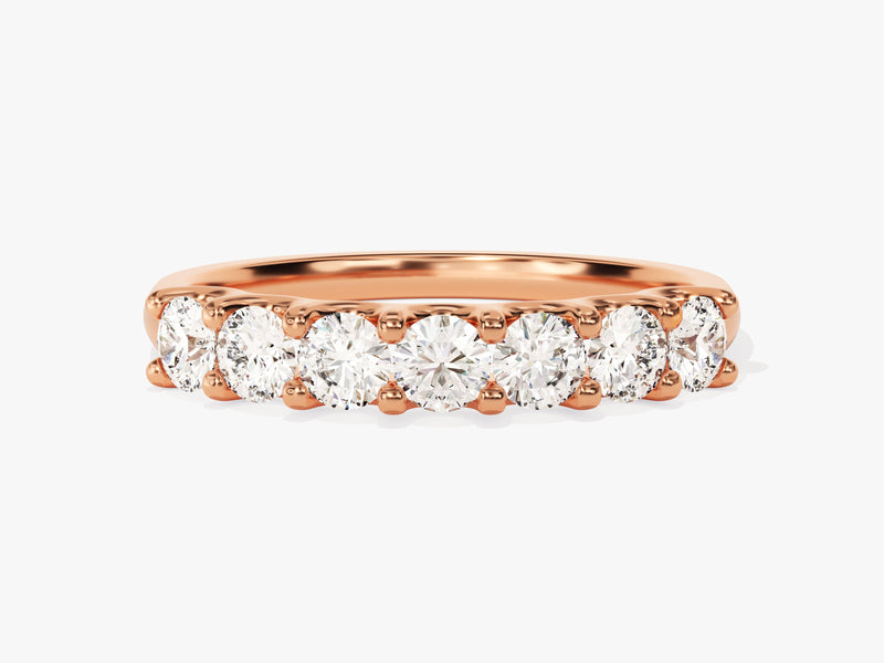 Rose gold diamond band ring, fine jewelry, engagement ring