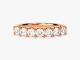 Rose gold diamond band ring, fine jewelry, engagement ring