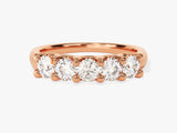 Rose gold diamond band ring, fine jewelry, luxury gift