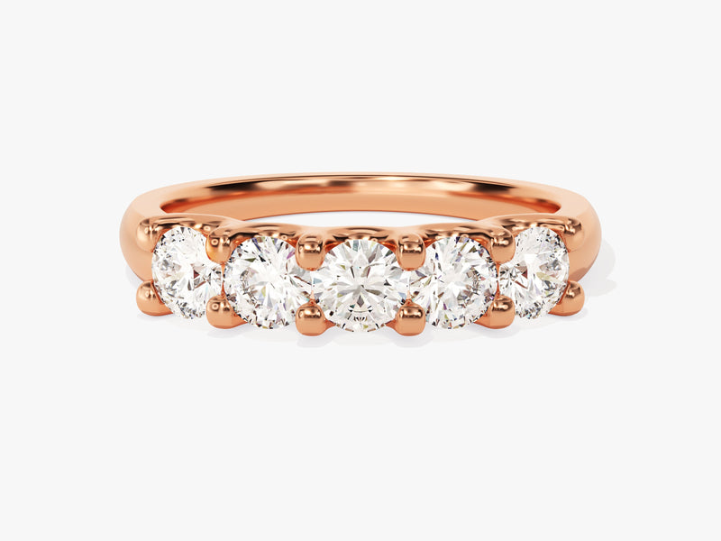 Rose gold diamond band ring, fine jewelry, luxury gift