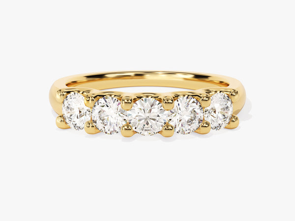 Gold diamond band ring jewelry for women