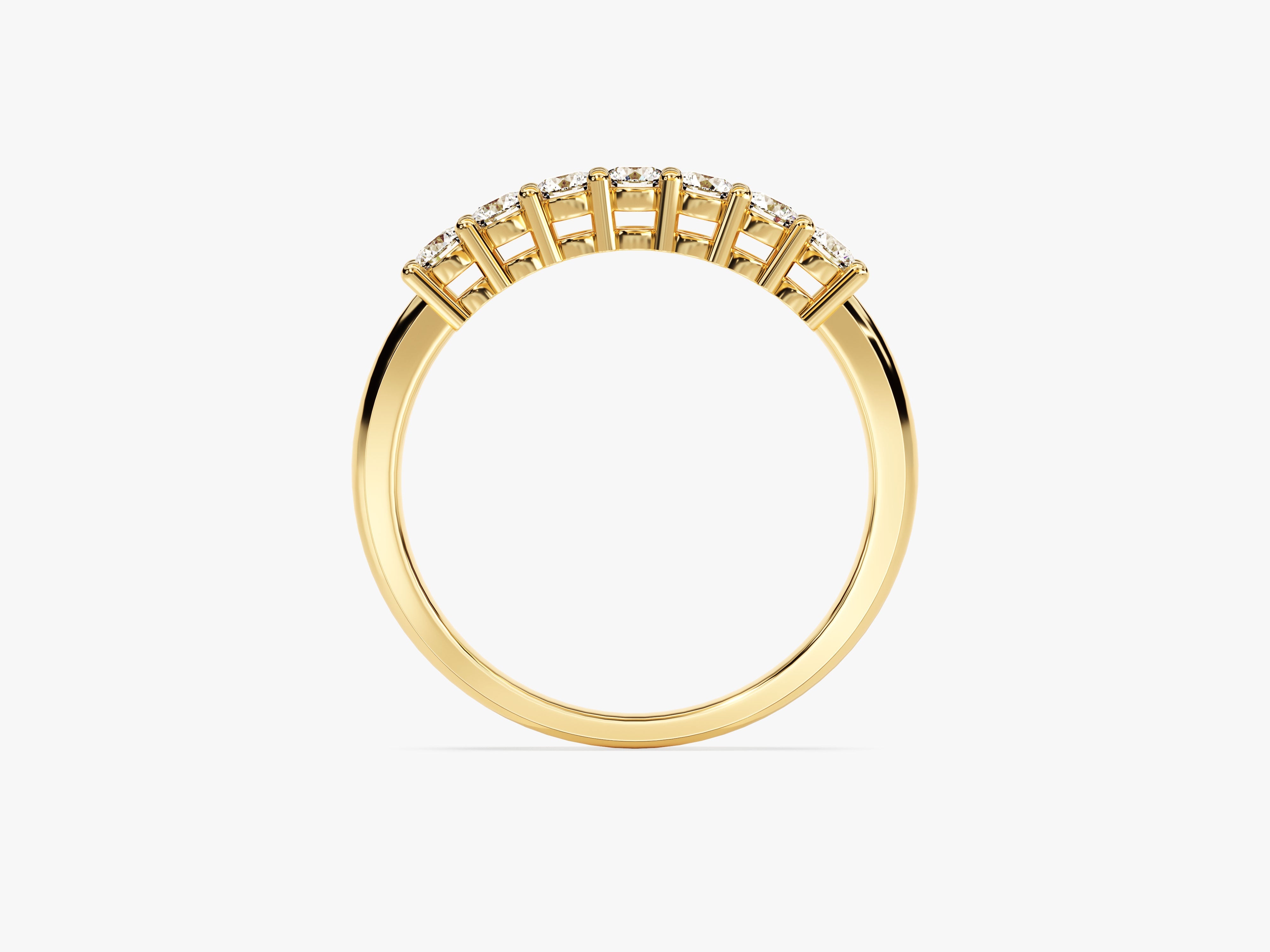 Gold diamond band ring, fine jewelry, elegant wedding band