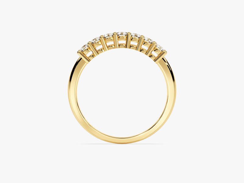 Gold diamond band ring, fine jewelry, luxury engagement ring