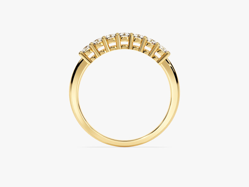 Gold diamond band ring, fine jewelry, elegant wedding band