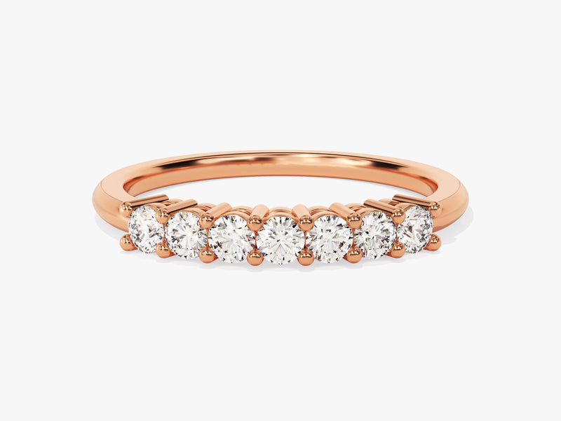 Rose gold diamond band ring, fine jewelry, engagement ring