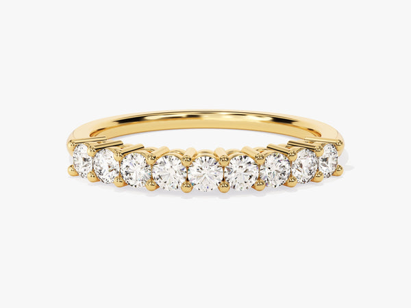 Gold diamond band ring jewelry