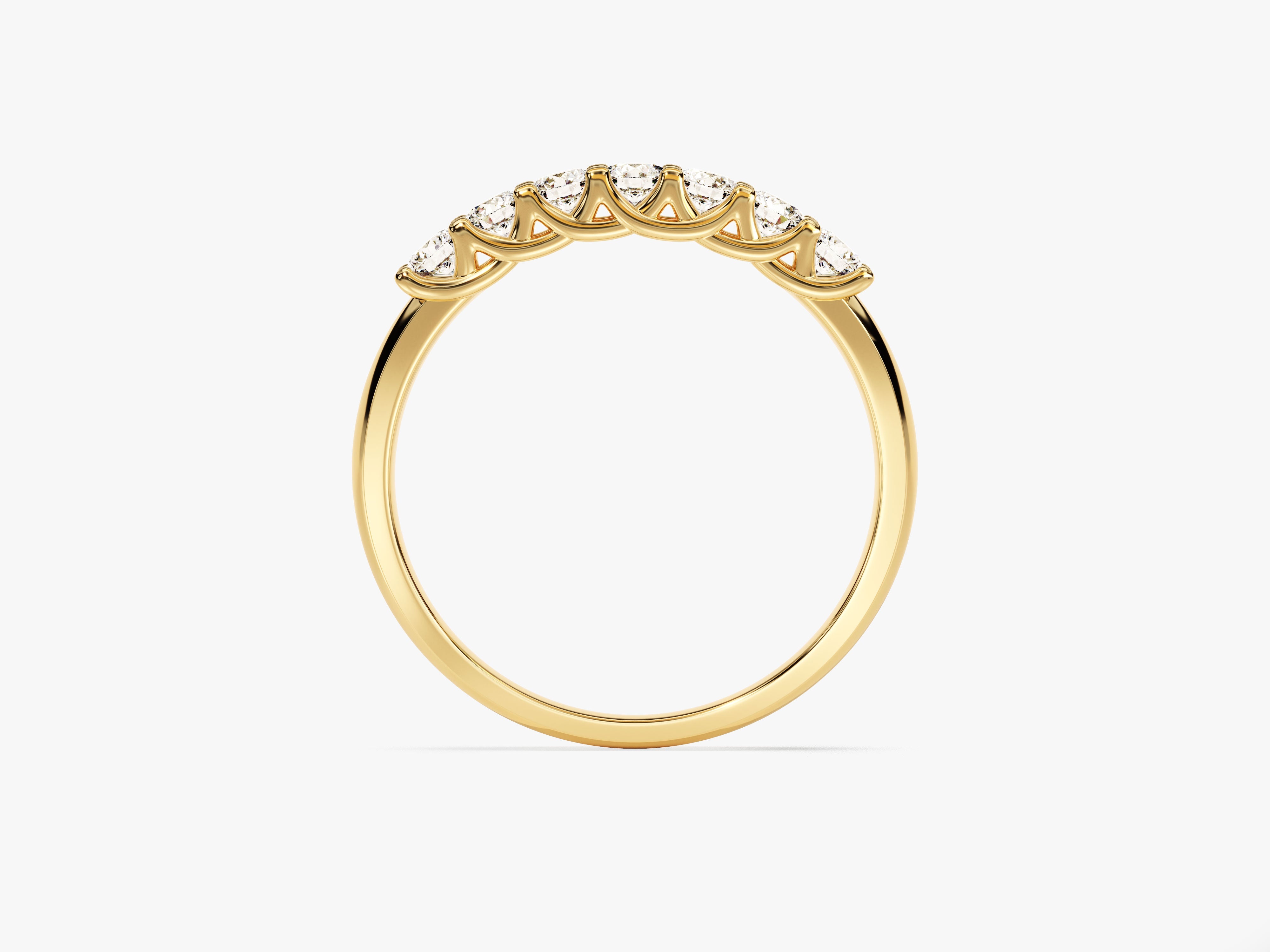 Gold diamond band ring, fine jewelry, elegant wedding band