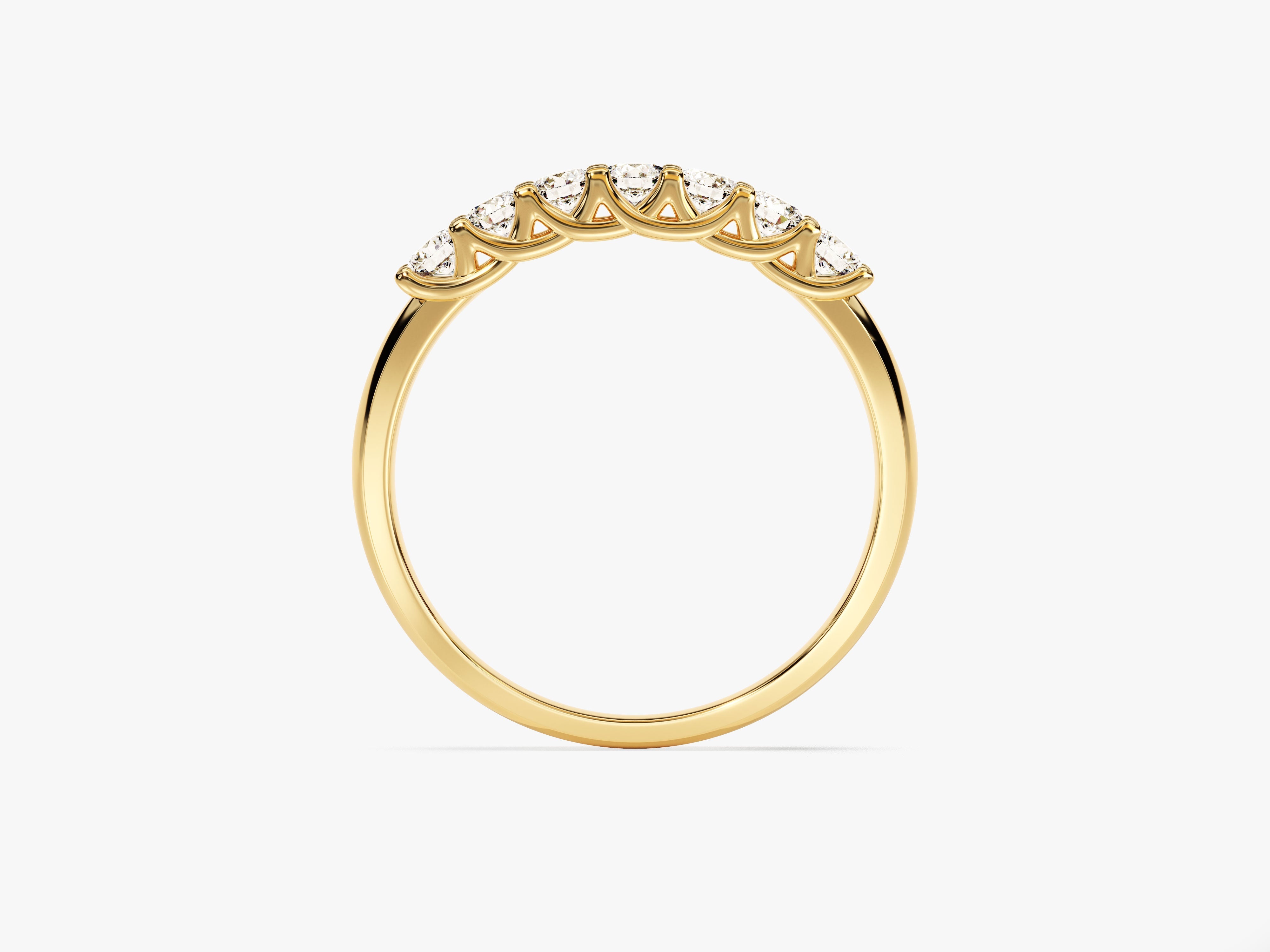 Gold diamond band ring, fine jewelry, elegant wedding band