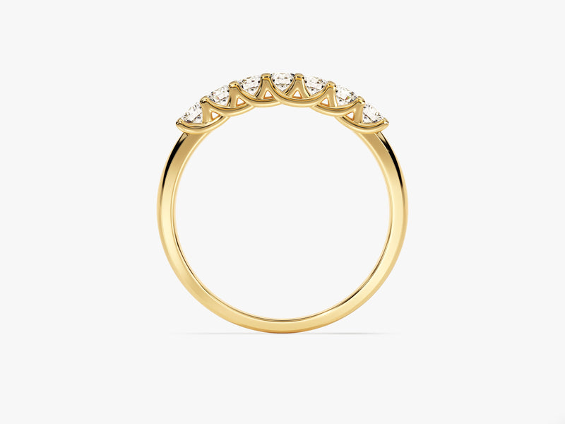 Gold diamond band ring, fine jewelry, elegant wedding band