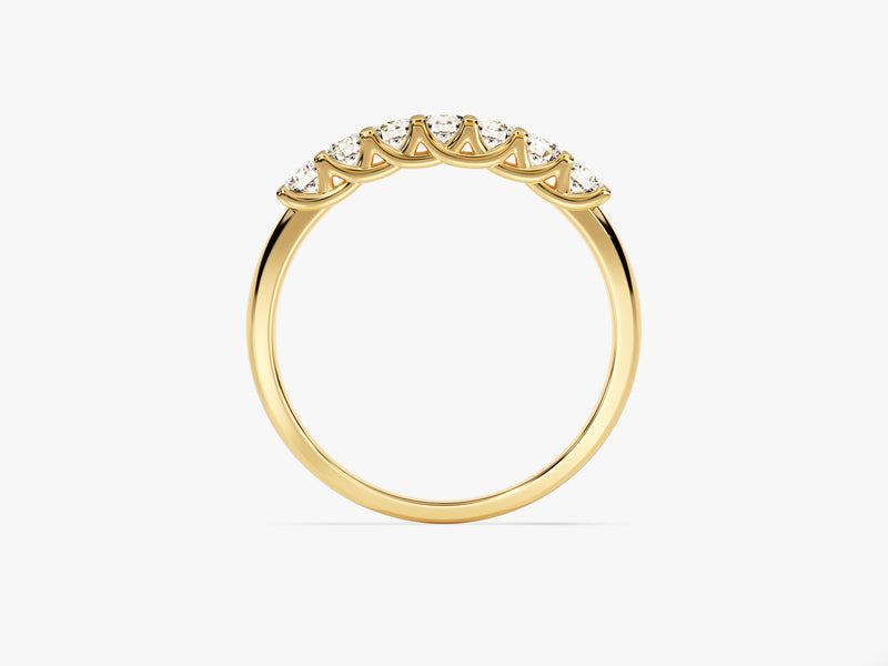 Gold diamond band ring, fine jewelry, elegant wedding band