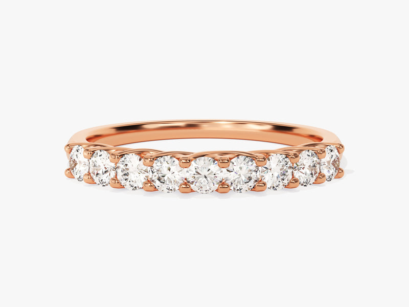 Rose gold diamond band ring, fine jewelry, engagement ring