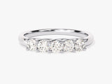 Five stone diamond ring, fine jewelry, elegant wedding band